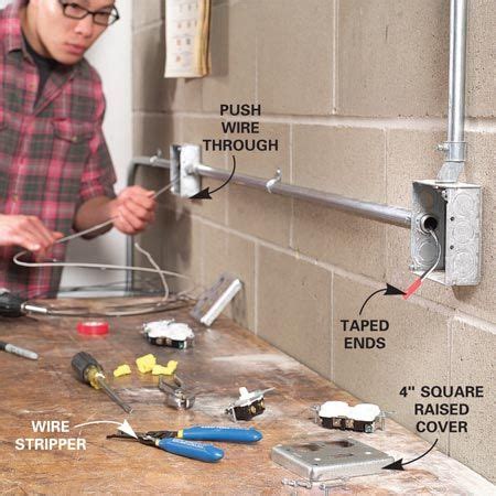 how to install surface mounted conduit